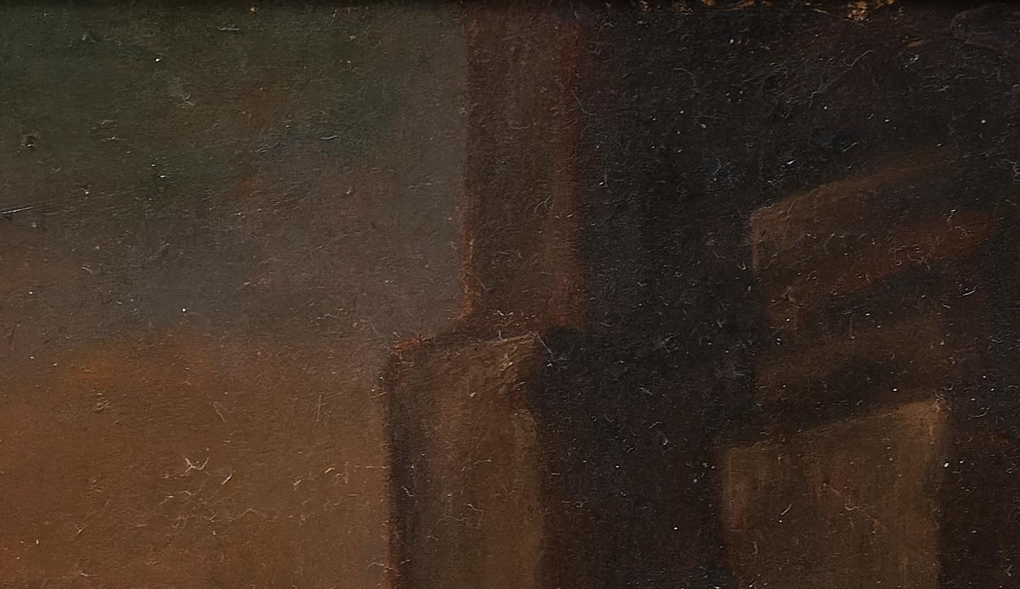 Coppia di dipinti ad olio su rame del XIX secolo continentale in vendita 2