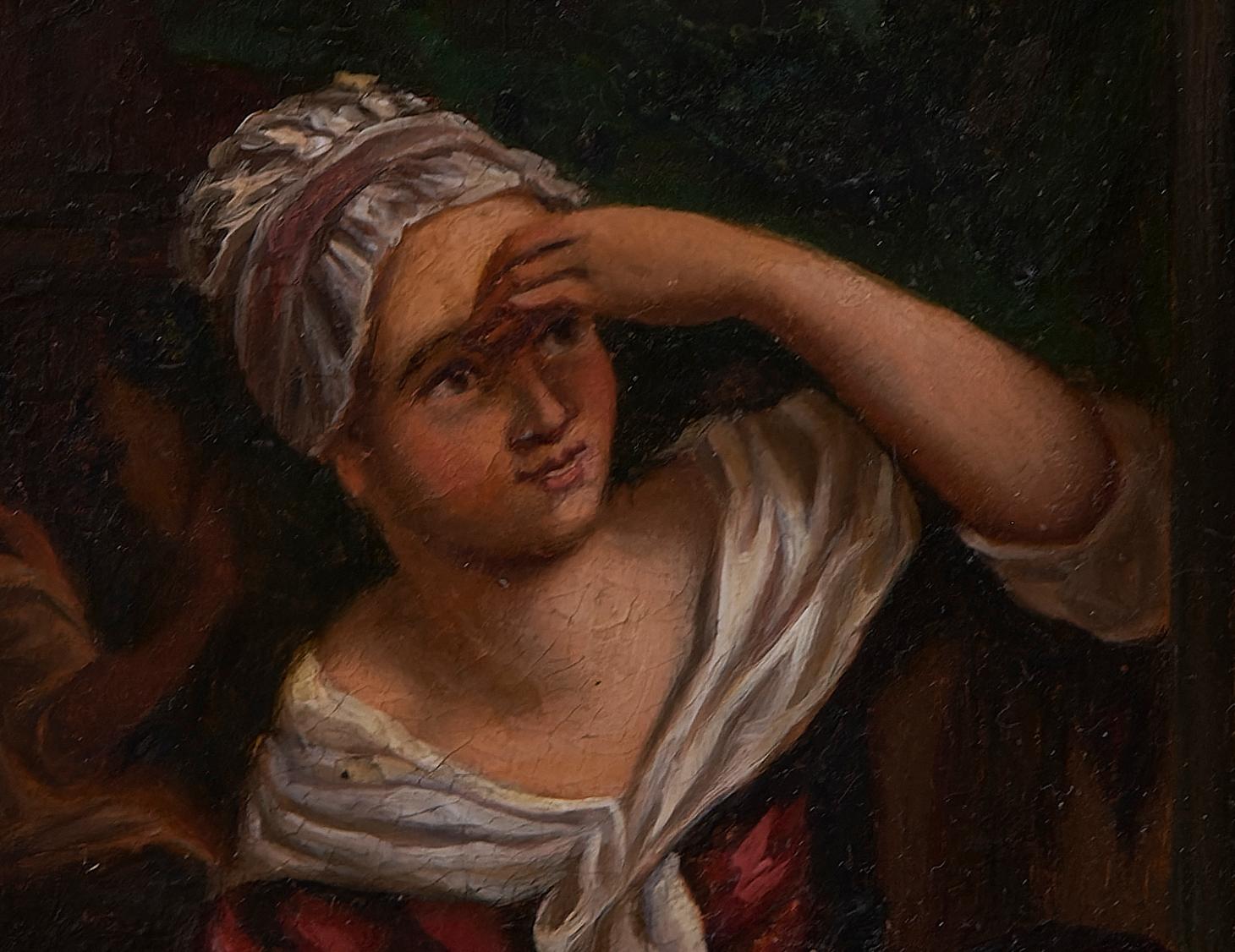 Coppia di dipinti ad olio su rame del XIX secolo continentale in vendita 4