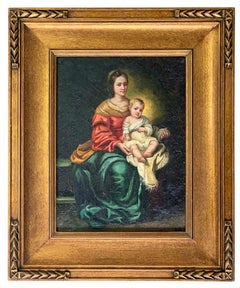 After Bartolomé Esteban Murillo "Virgin and Child" 17th Century Style