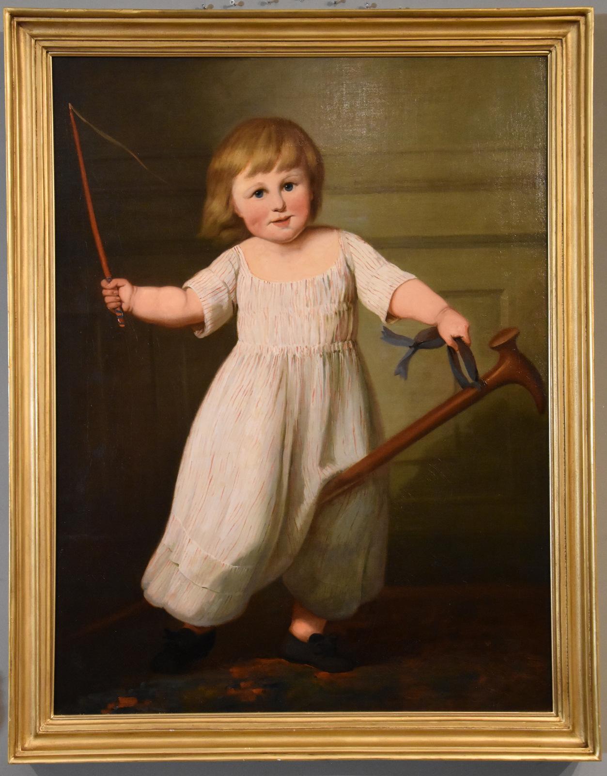 After Benjamin Marshall Portrait Painting – Ölgemälde im Stil von Benjamin Marshall „Das Hobby-Pferd“