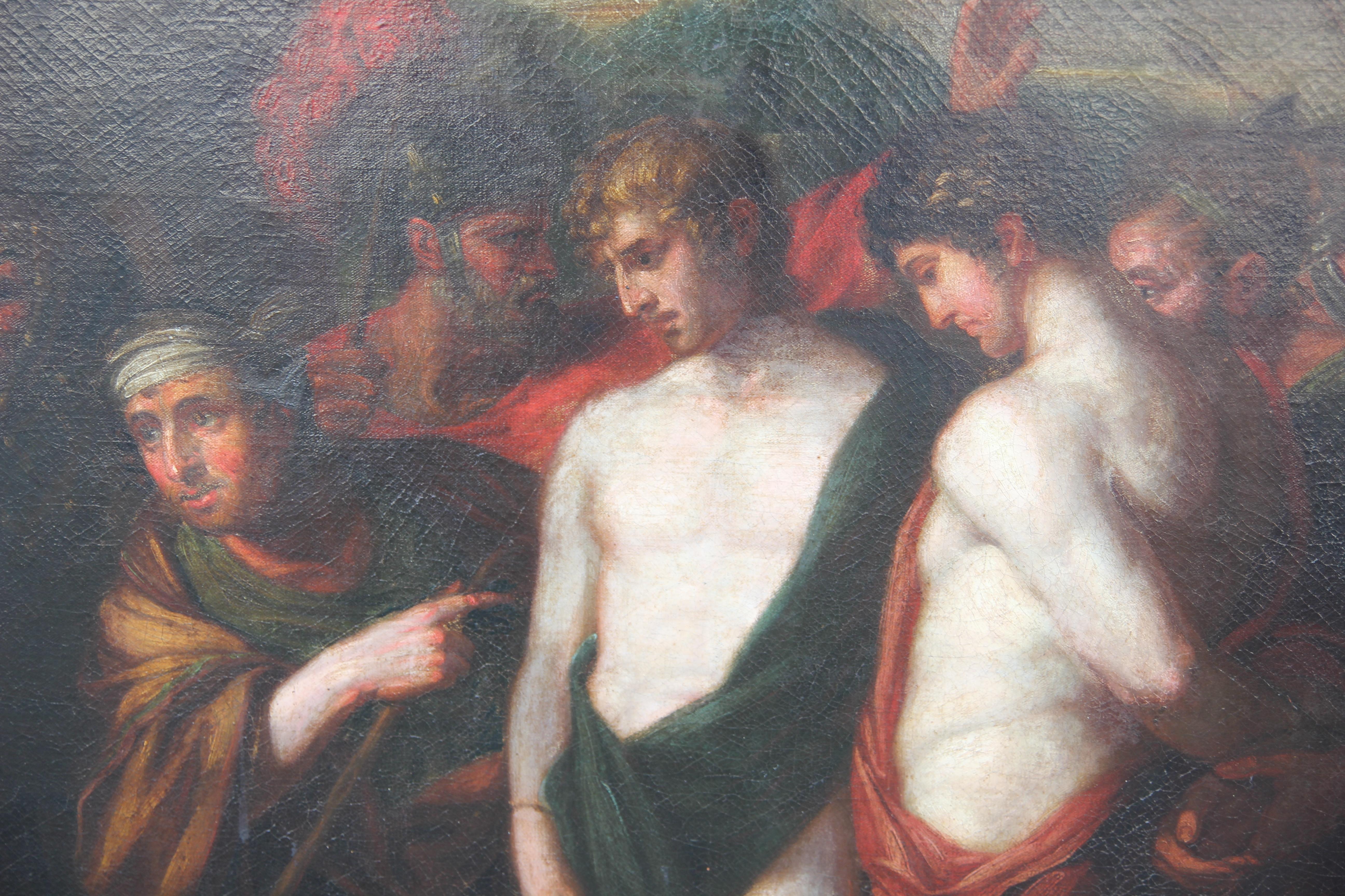 Peinture d'histoire d'après «ylades et Orestes battues comme Victimes avant Iphigenia » - Noir Figurative Painting par (After) Benjamin West