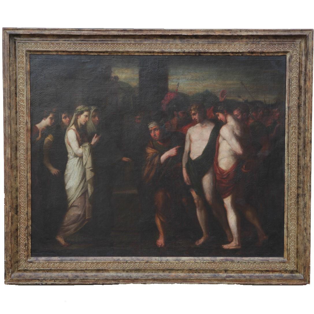 After "Pylades and Orestes Brought as Victims Before Iphigenia" History Painting