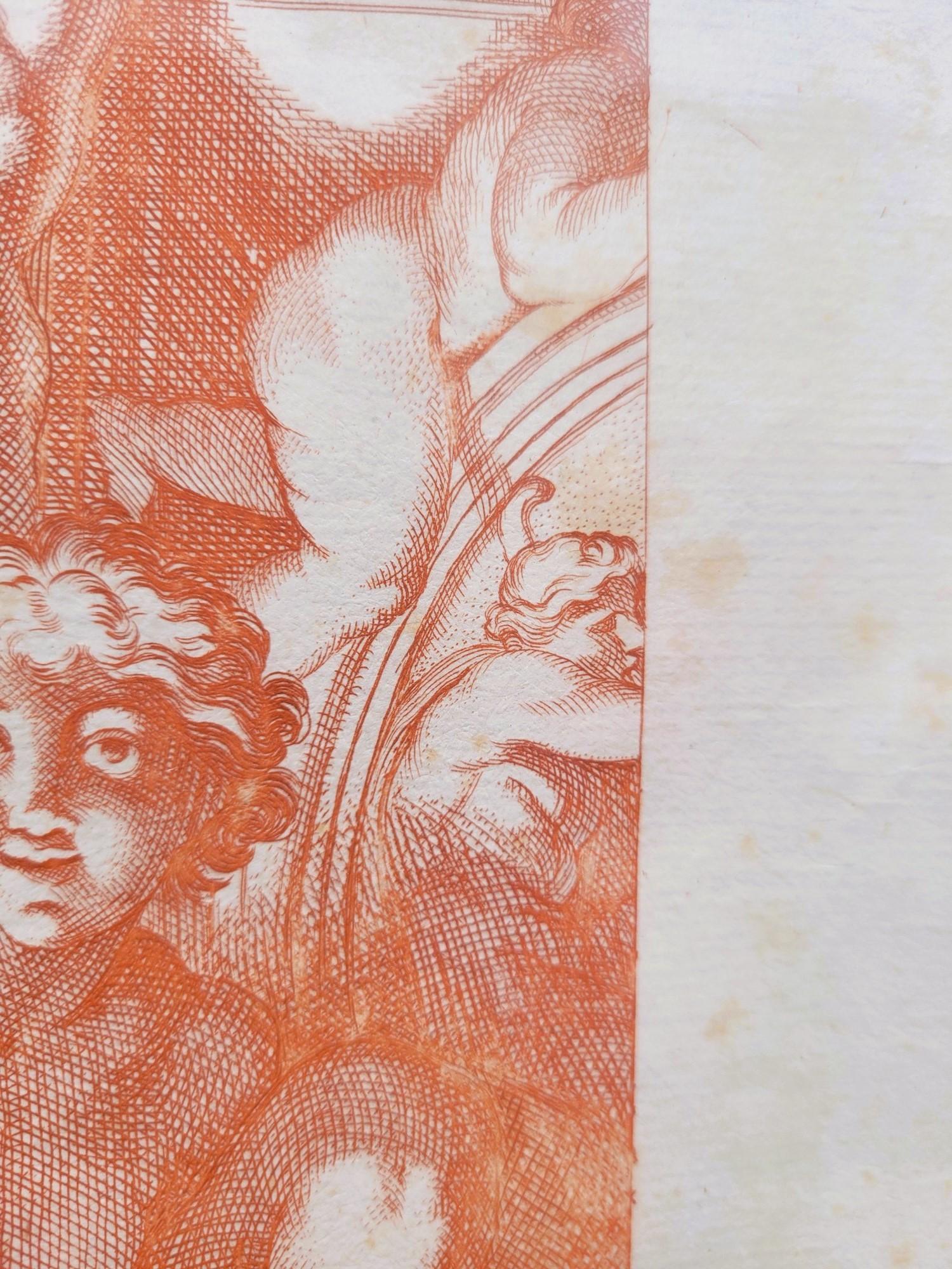 D'après Carracci, Atlantes du palais Farnèse, 2 gravures, 17ème siècle ? en vente 3