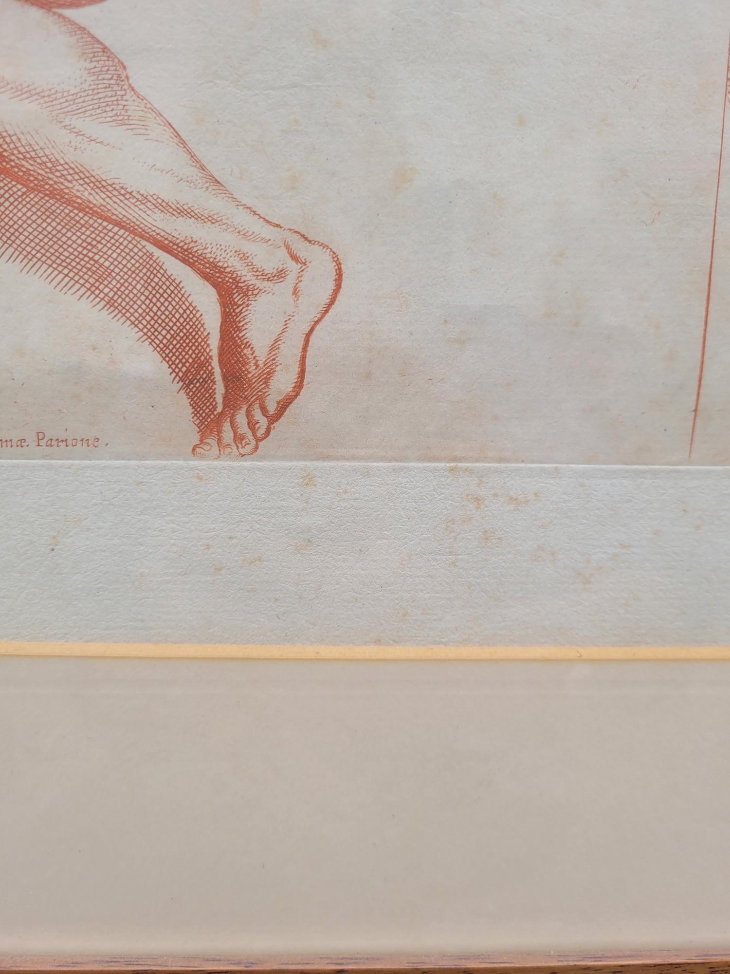 D'après Carracci, Atlantes du palais Farnèse, 2 gravures, 17ème siècle ? en vente 6