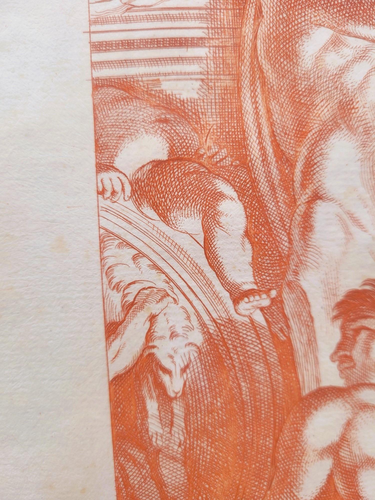 D'après Carracci, Atlantes du palais Farnèse, 2 gravures, 17ème siècle ? en vente 10
