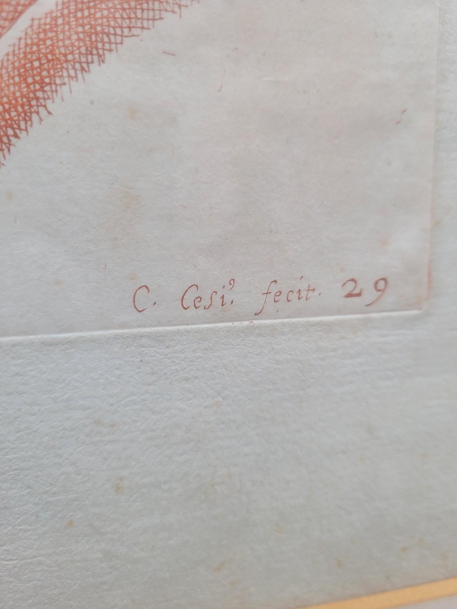 Français D'après Carracci, Atlantes du palais Farnèse, 2 gravures, 17ème siècle ? en vente