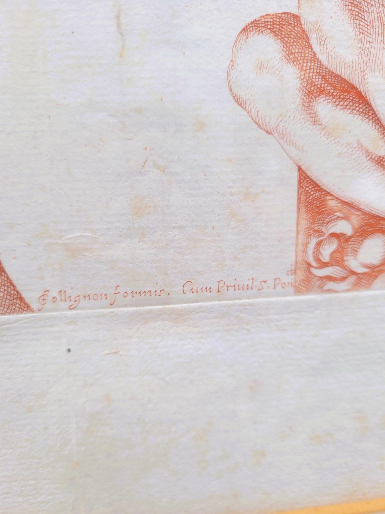 Français D'après Carracci, Atlantes du palais Farnèse, 2 gravures, 17ème siècle ? en vente