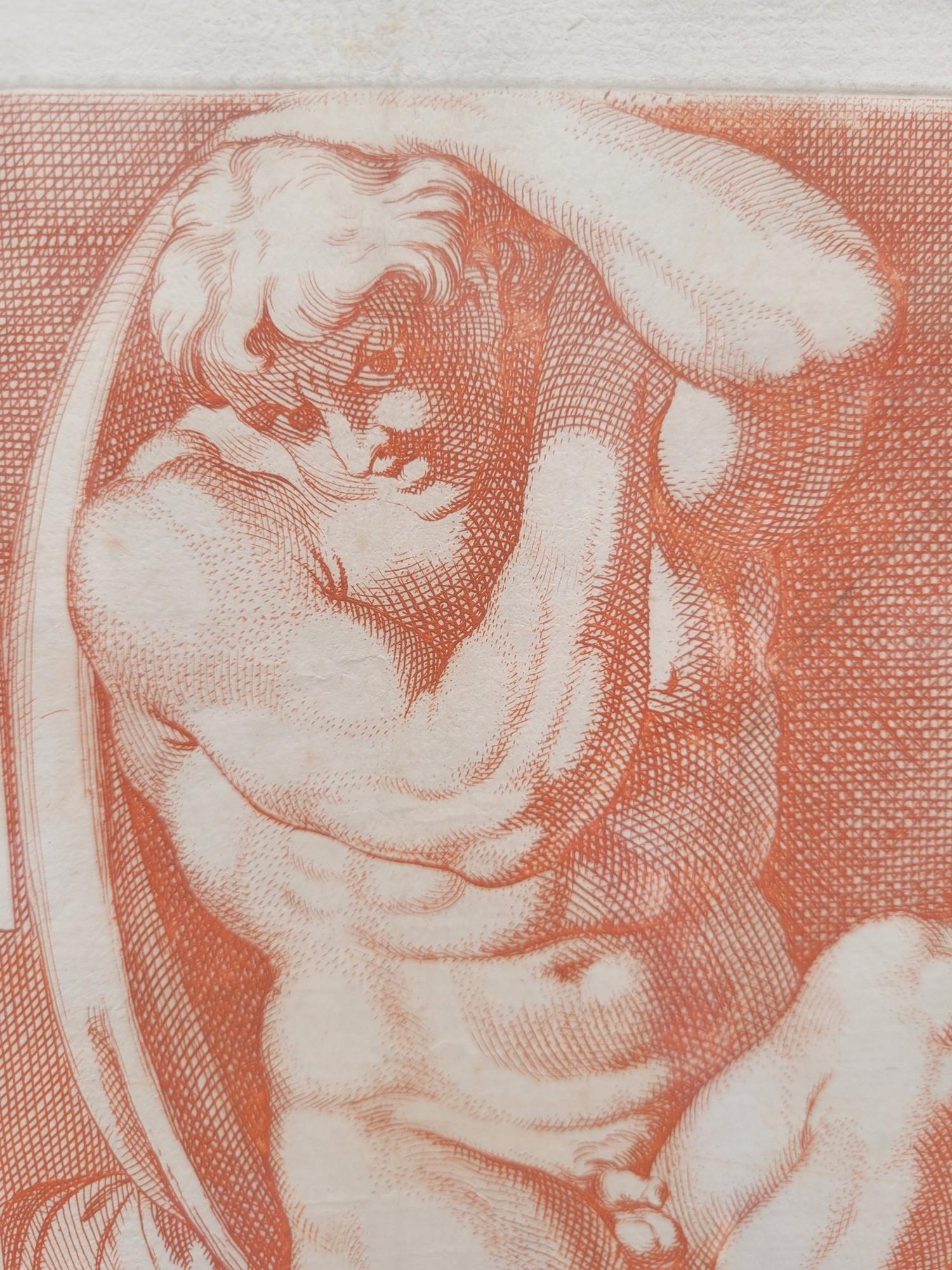 XVIIIe siècle et antérieur D'après Carracci, Atlantes du palais Farnèse, 2 gravures, 17ème siècle ? en vente