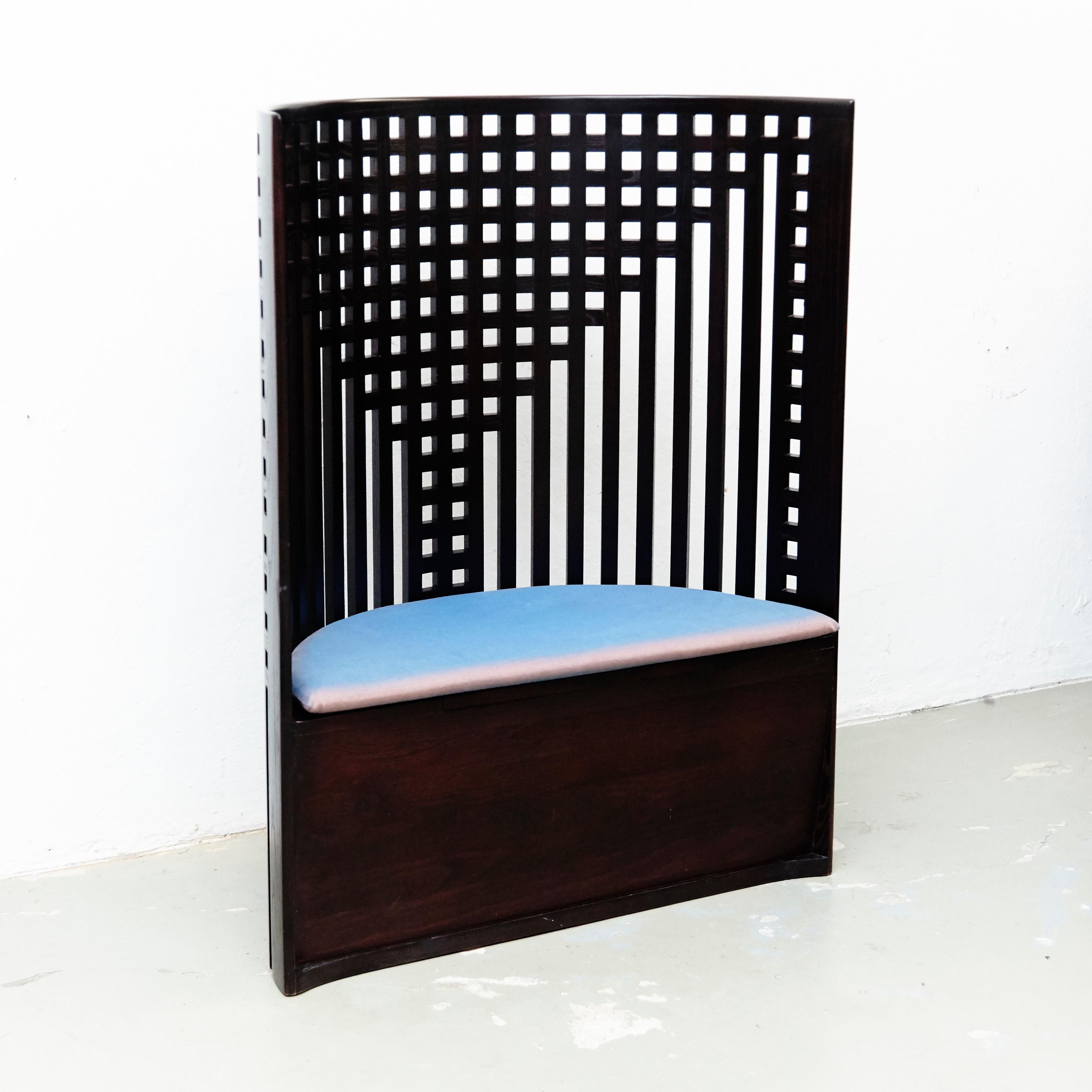 Mid-Century Modern After Charles Rennie Mackintosh Willow Chair in Wood