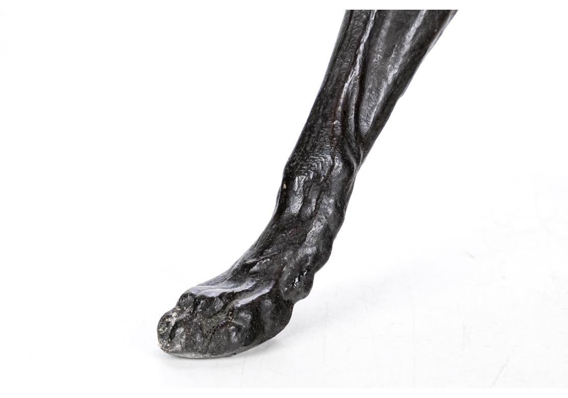 Américain Sculpture de loup en bronze d'après Charles Valton en vente