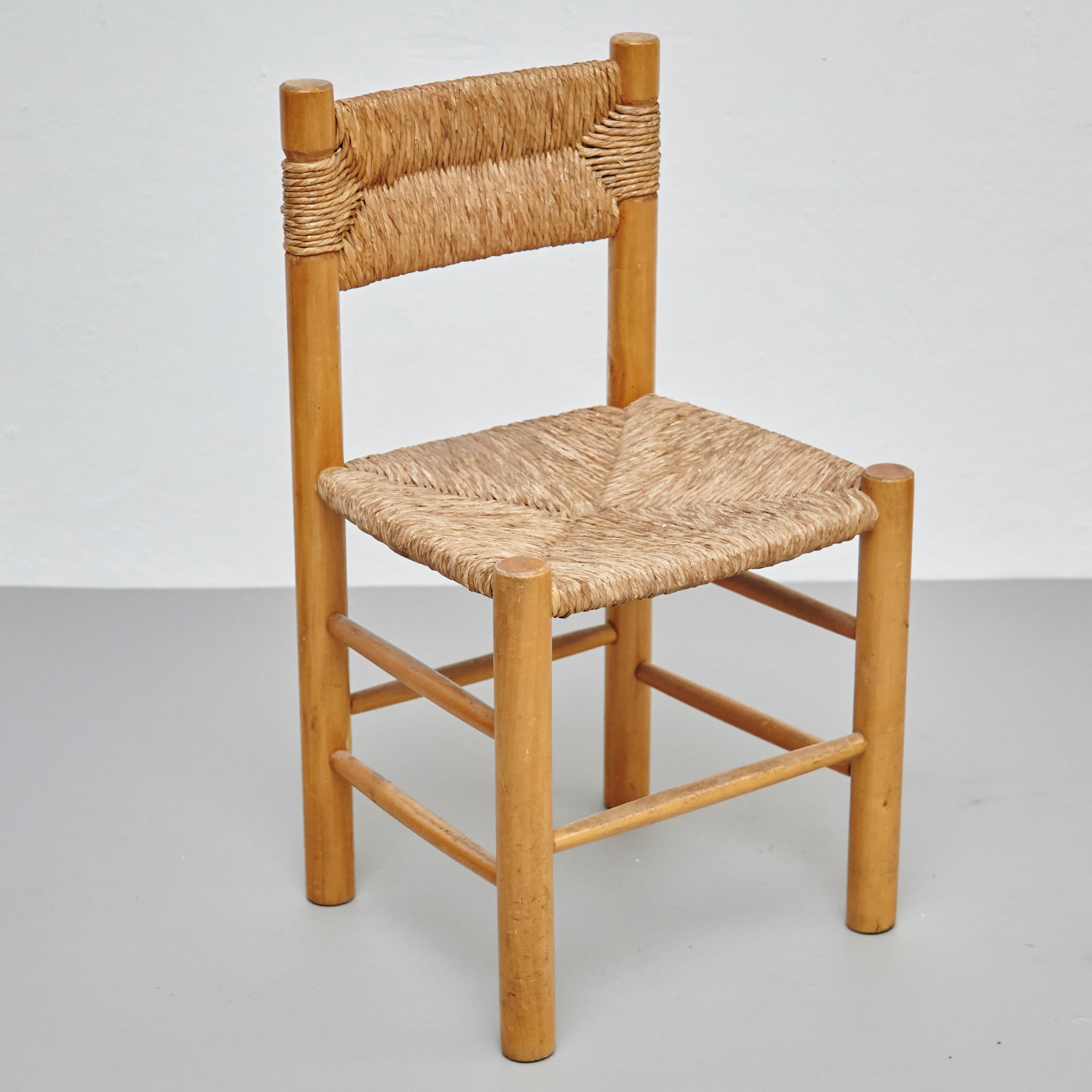 After Charlotte Perriand Mid-Century Modern Rattan Pair of Chairs, circa 1950 3