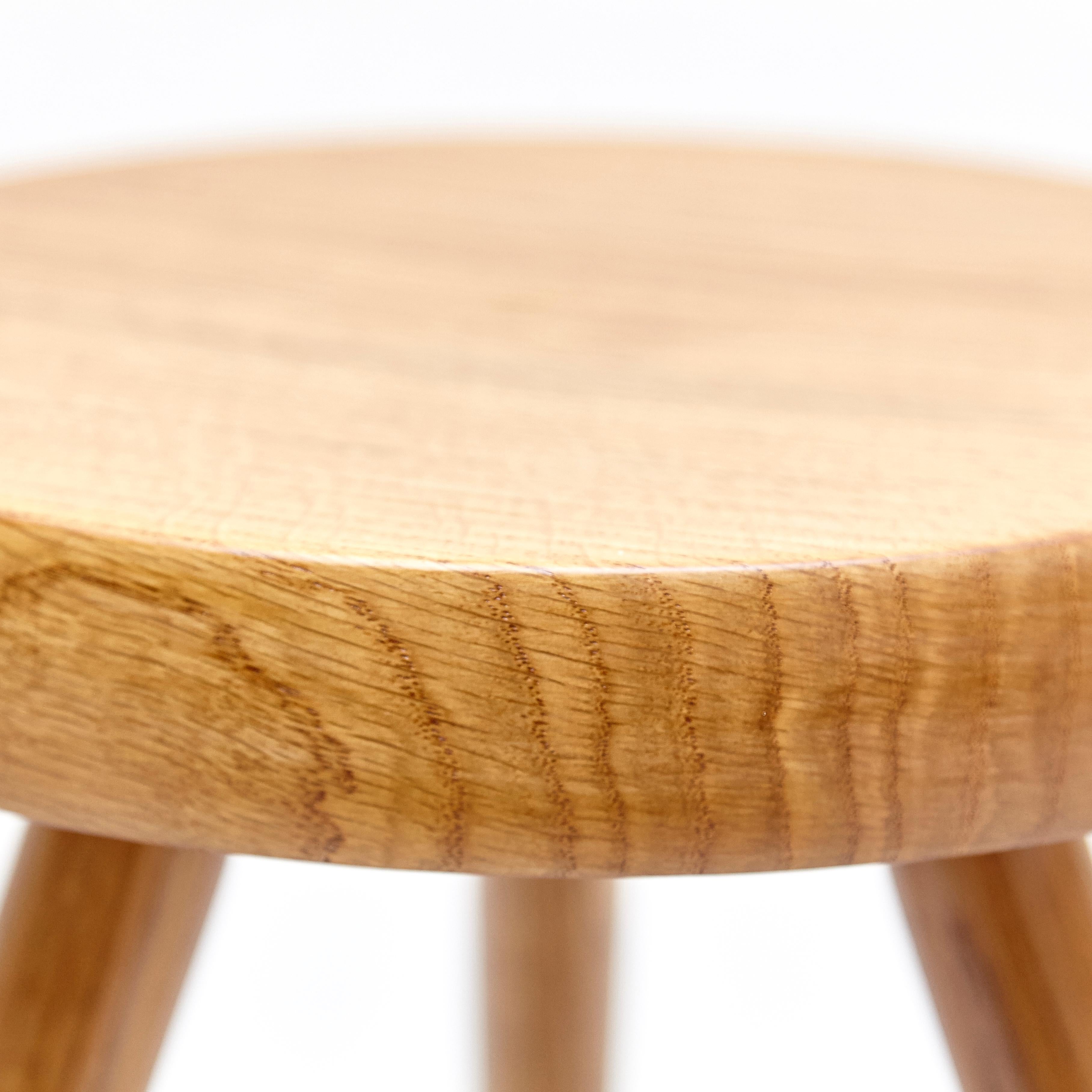 After Charlotte Perriand, Mid-Century Modern Wood Stool 3