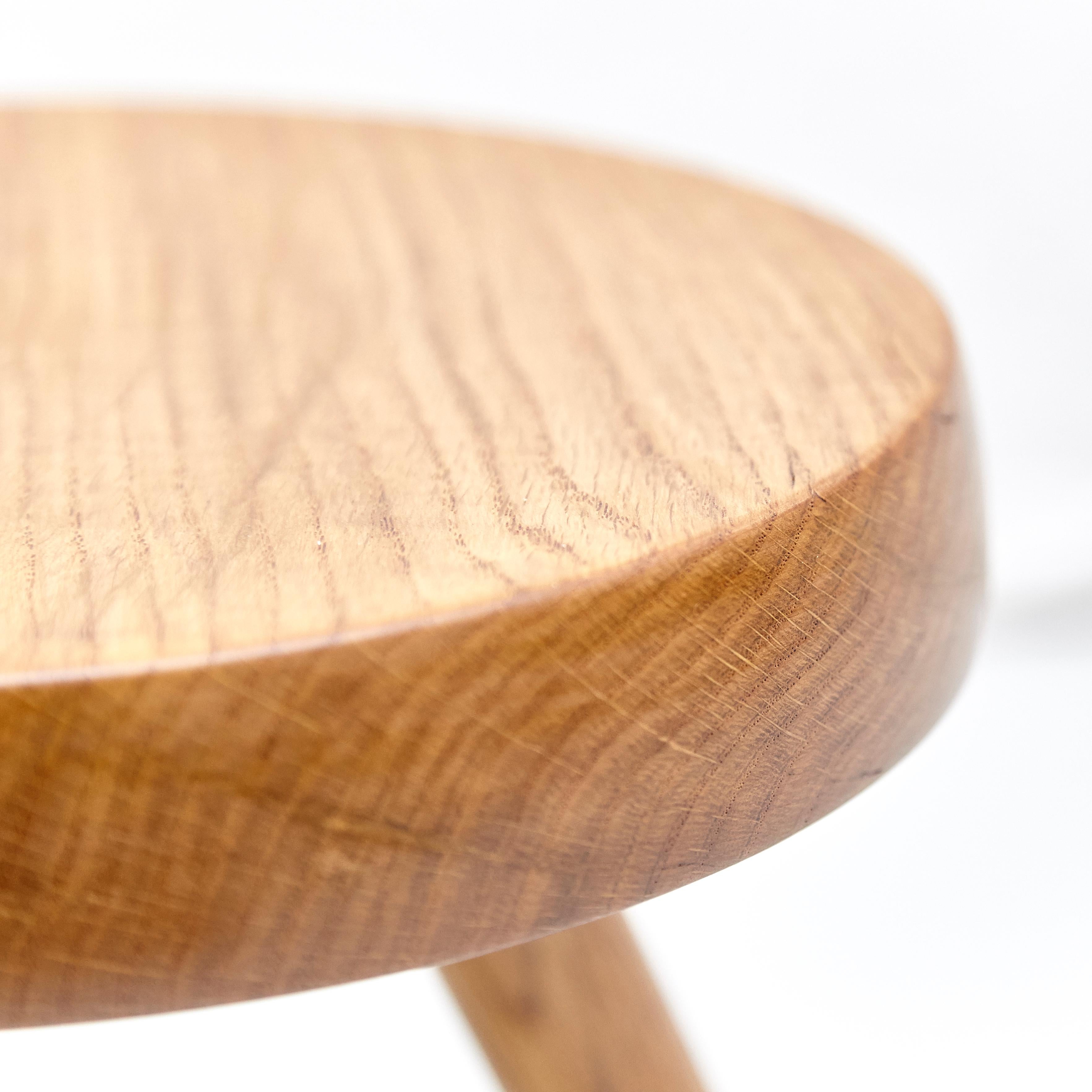 After Charlotte Perriand, Mid-Century Modern Wood Stool 1