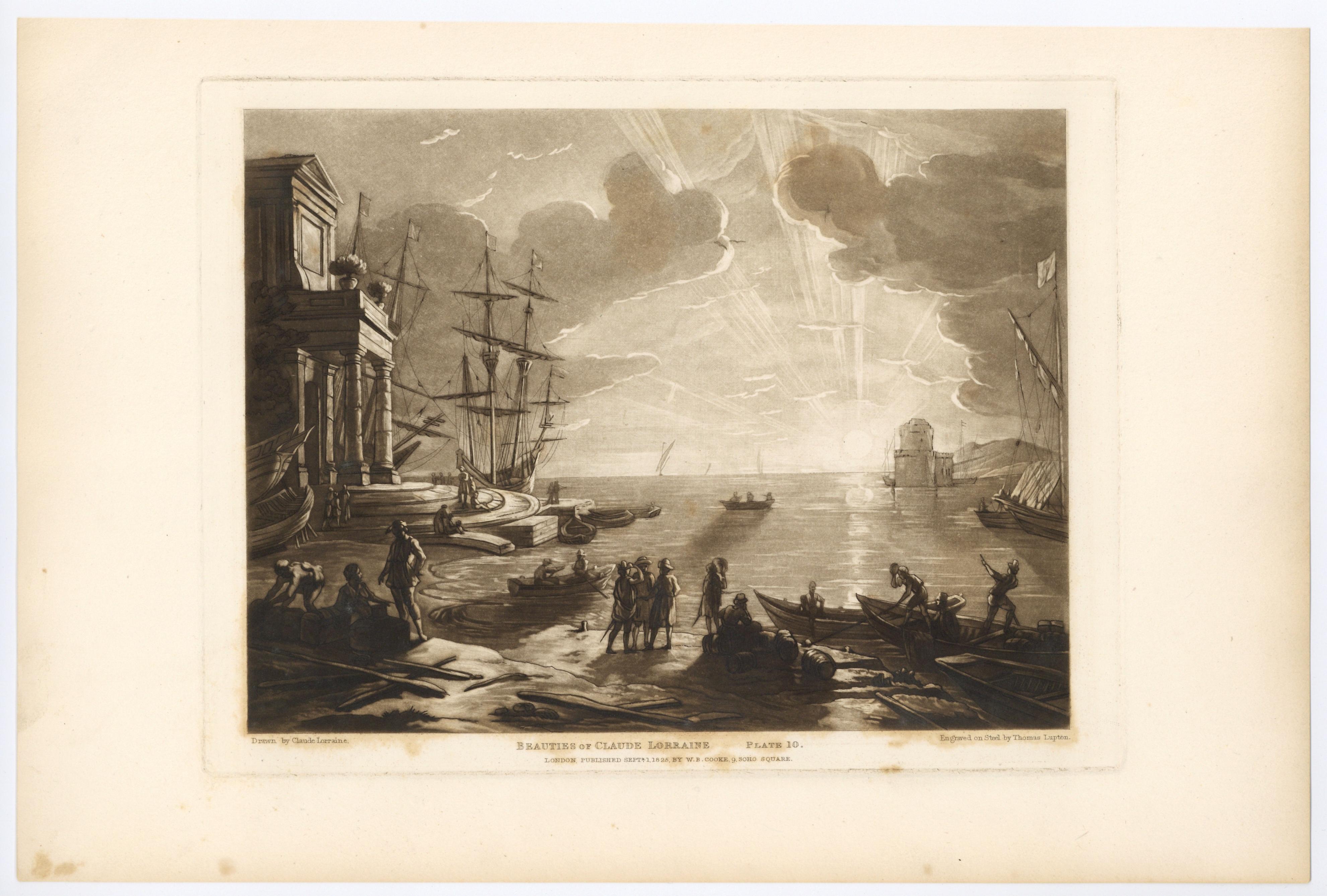 Medium: etching, engraving and mezzotint (after Claude Lorrain). This lovely impression on wove paper was engraved by G.H. Every for the 