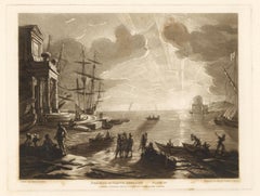 Beauties of Claude Lorrain mezzotint - Plate 10