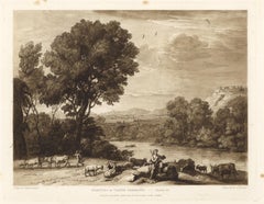 Bellezze di Claude Lorrain mezzatinta - Piastra 13
