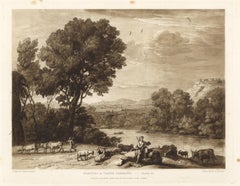 Beauties of Claude Lorrain mezzotint - Plate 13