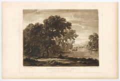 Beauties of Claude Lorrain mezzotint - Plate 2