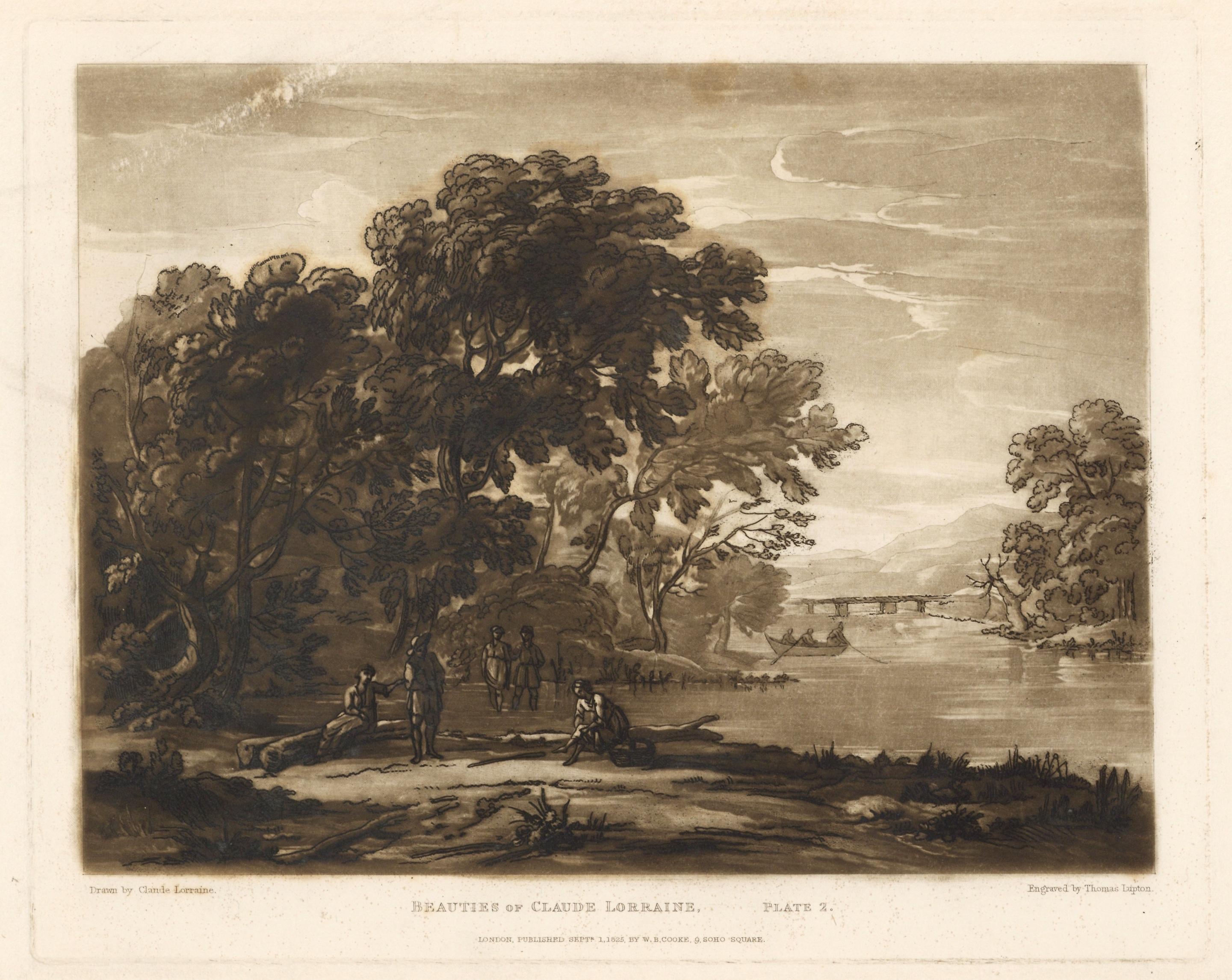 Beauties of Claude Lorrain Schabkunst – Teller 2