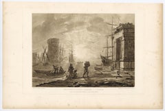 Beauties of Claude Lorrain mezzotint - Plate 6