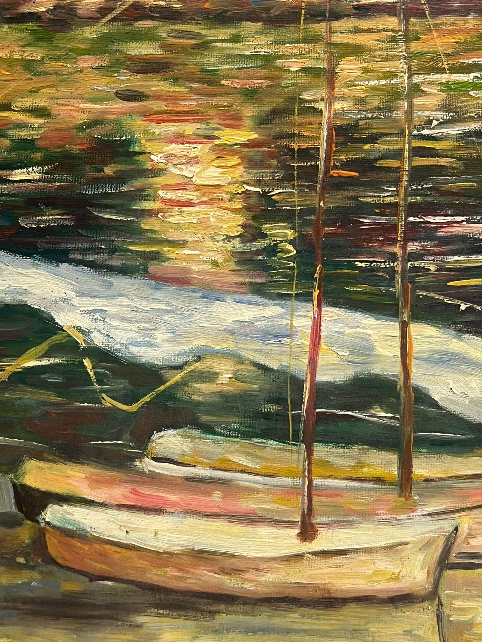 The Bridge at Argenteuil, großes französisches impressionistisches Ölgemälde nach Monet, Bridge at Argenteuil (Impressionismus), Painting, von after CLAUDE MONET