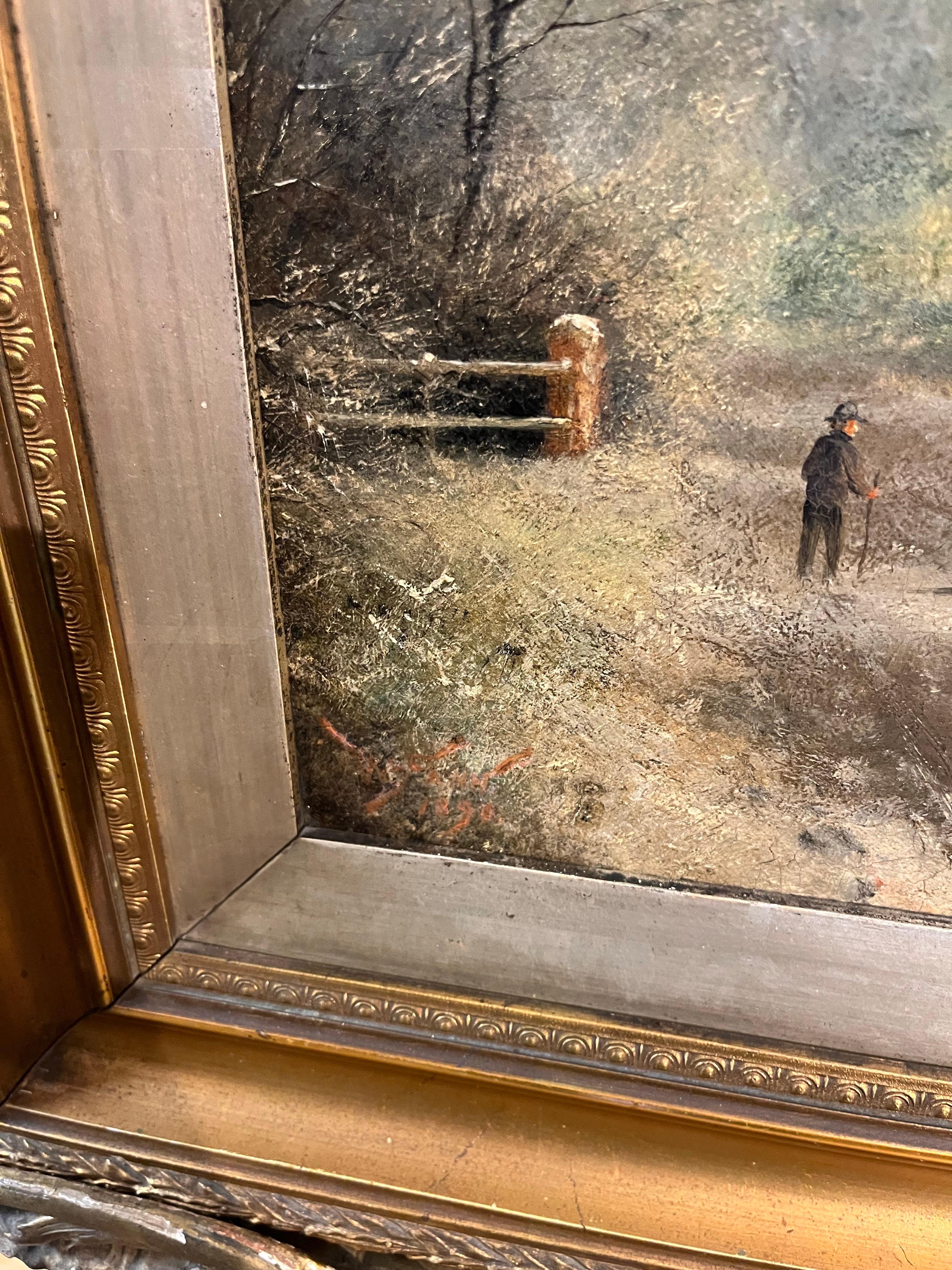 Claude Monet Stile XIX secolo IMPRESSIONISMO VECCHIO MASTER PITTURA AD OLIO in vendita 5