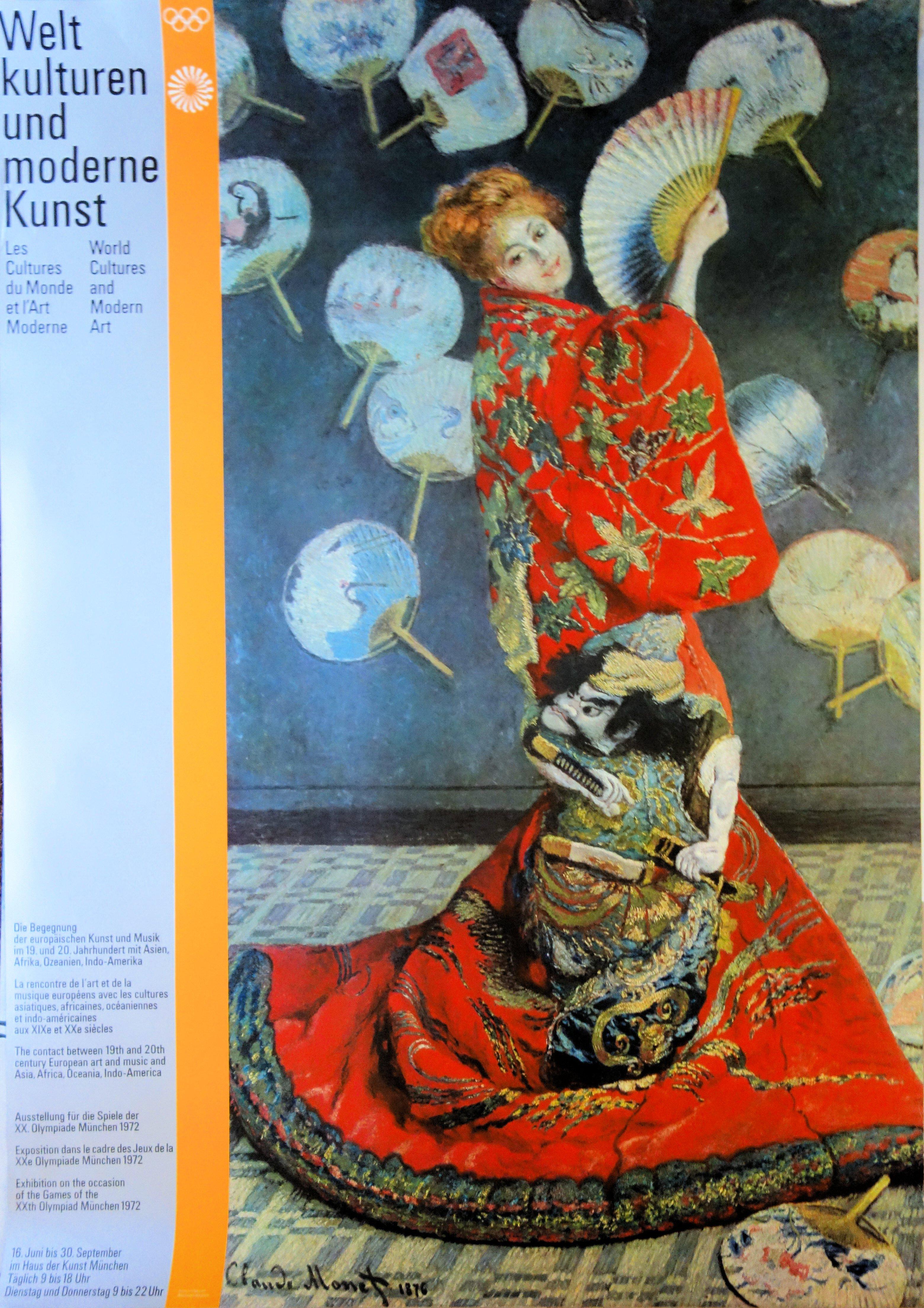 Figurative Print (after) Claude Monet - Femme avec l'éventail - Affiche d'exposition vintage - 1972