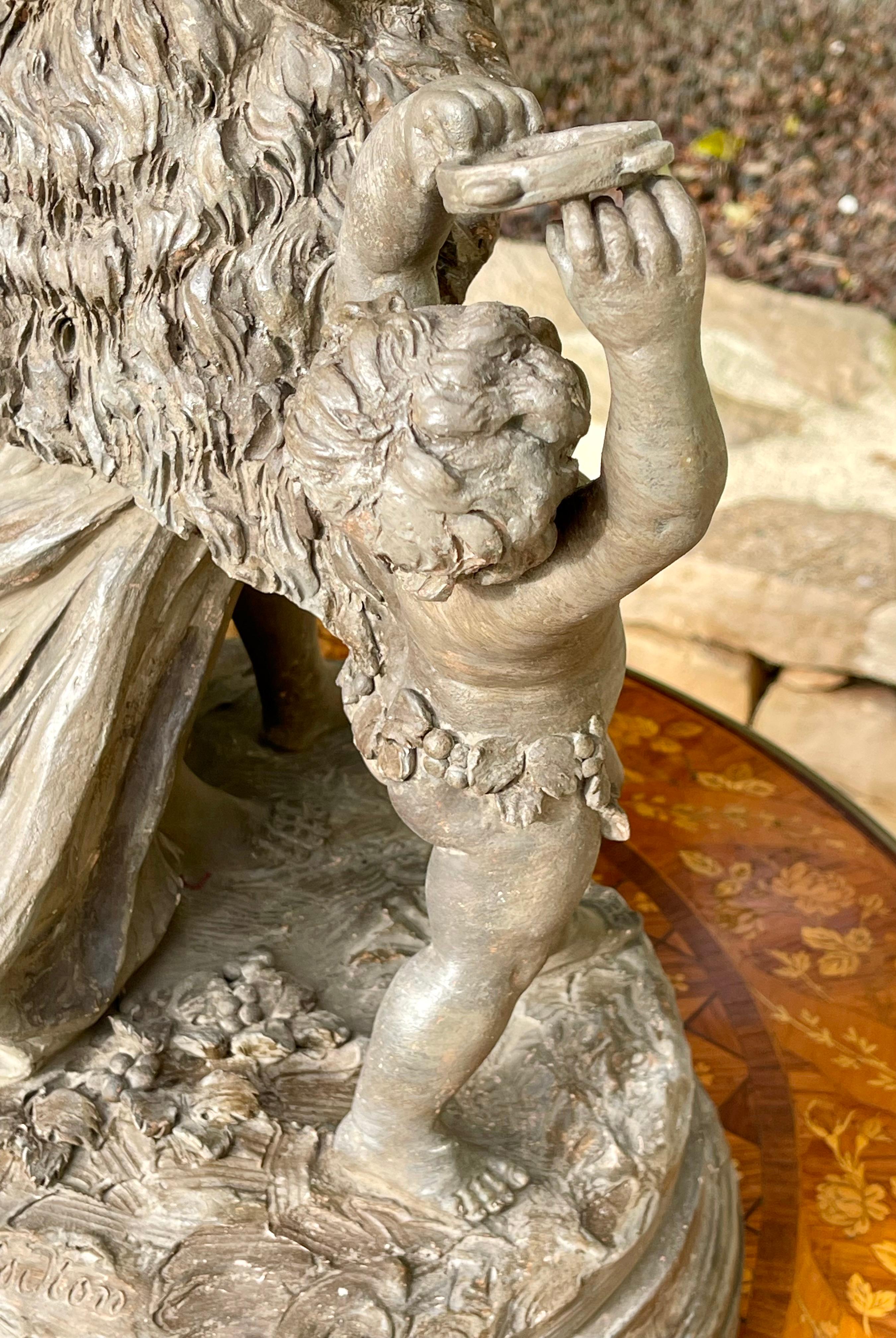 After Clodion - The Bacchanalia, Terracotta For Sale 12