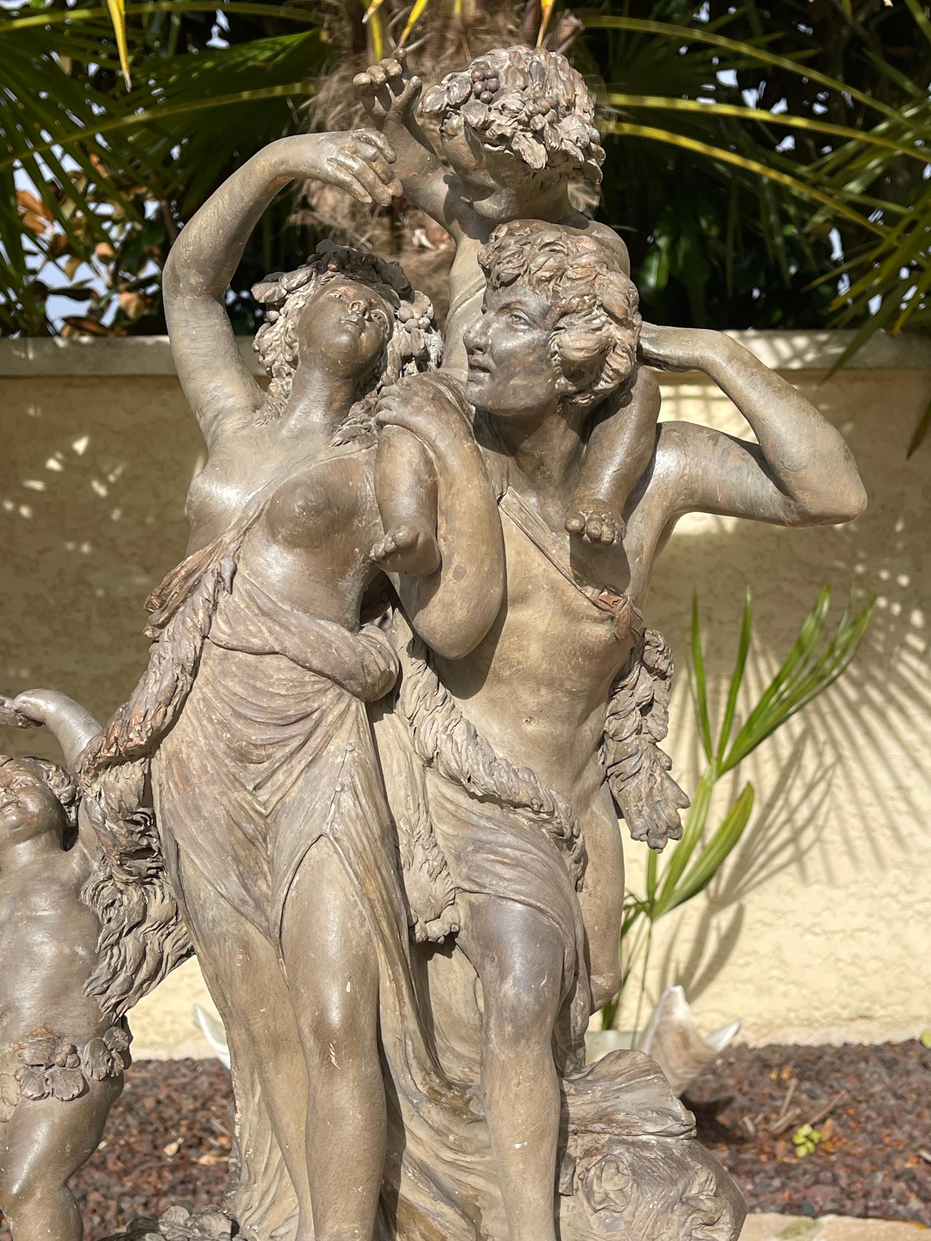 Terracotta sculpture representing 