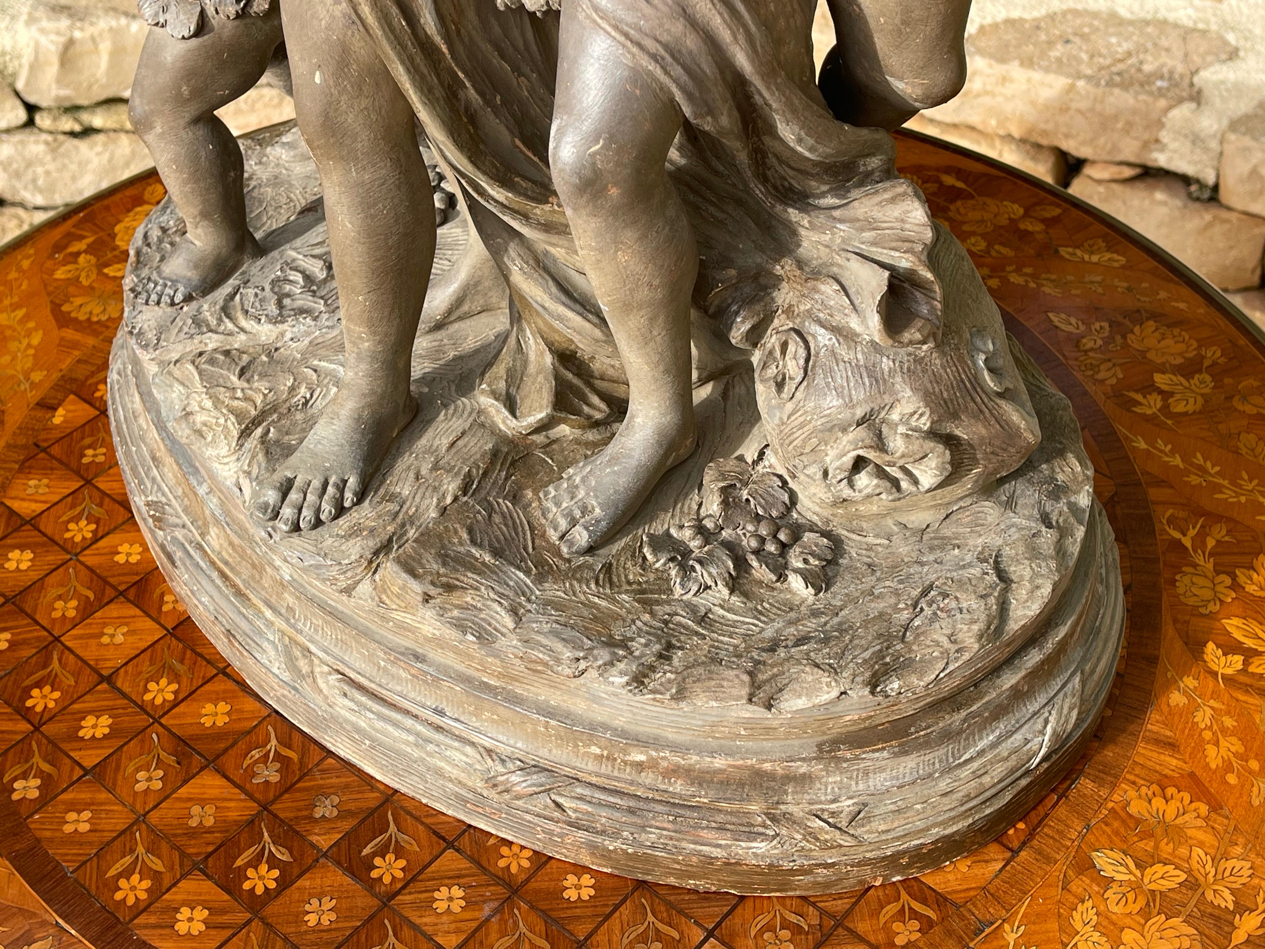 After Clodion - The Bacchanalia, Terracotta For Sale 14