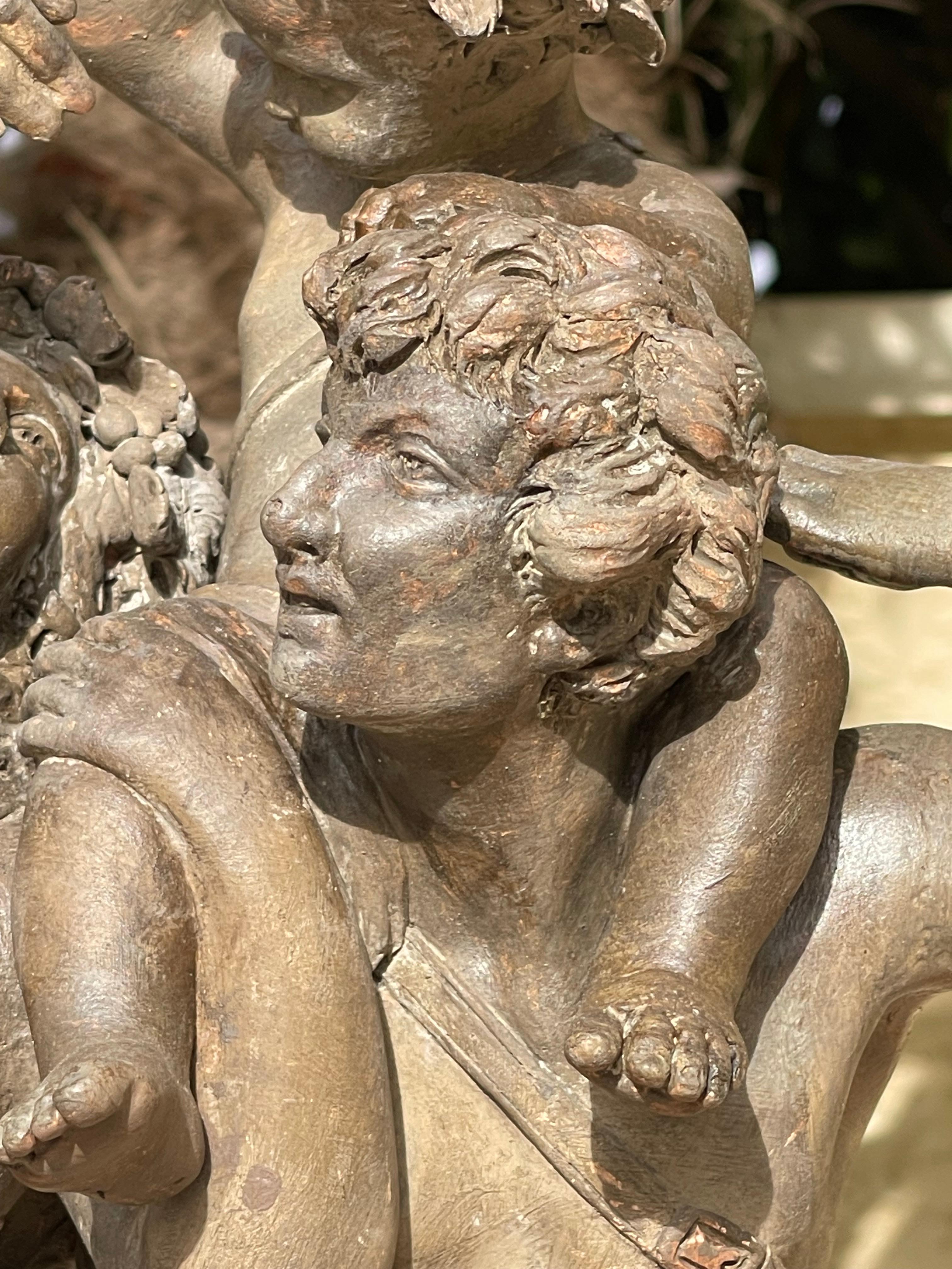 After Clodion - The Bacchanalia, Terracotta In Good Condition For Sale In Beaune, FR