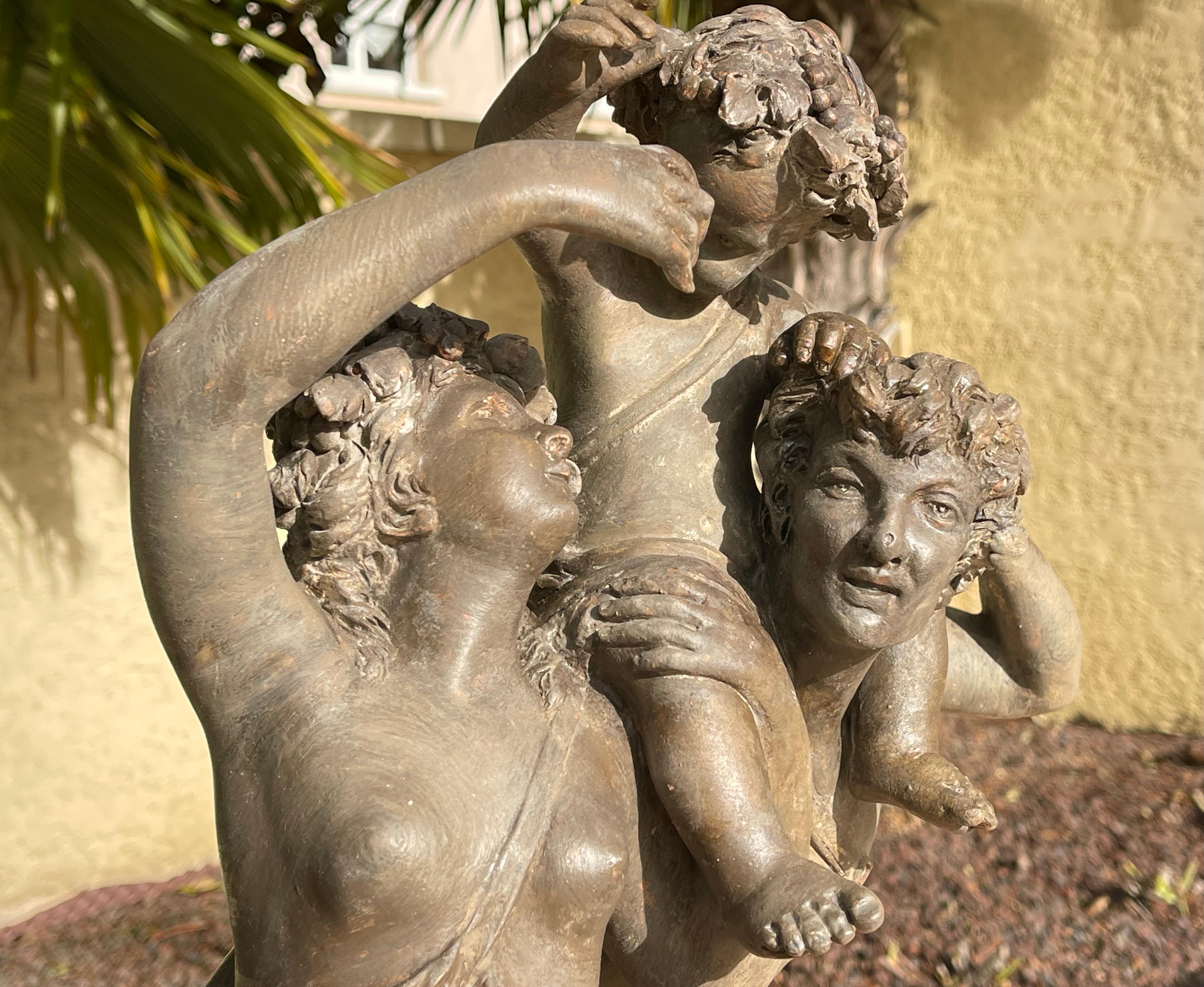 After Clodion - The Bacchanalia, Terracotta For Sale 2