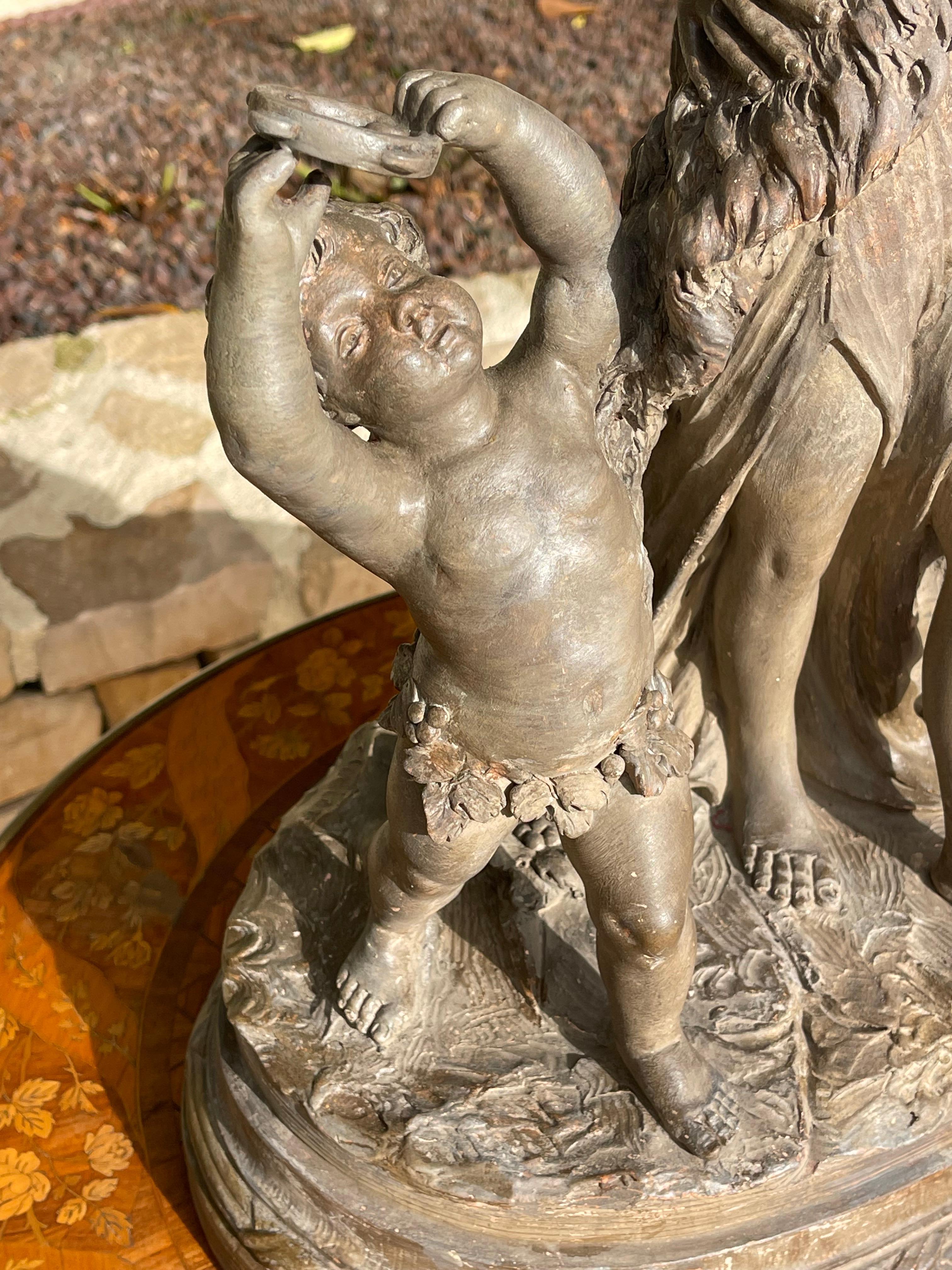 After Clodion - The Bacchanalia, Terracotta For Sale 3