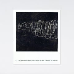 Cy Twombly, Original 1980 Exhibition Poster, Galerie Karsten Greve Köln