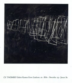 Cy Twombly, Original 1980 Exhibition Poster, Galerie Karsten Greve Köln