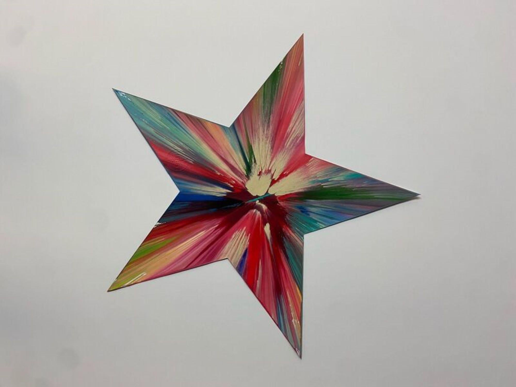 Untitled (spin star) By Damien Hirst - Painting by (after) Damien Hirst