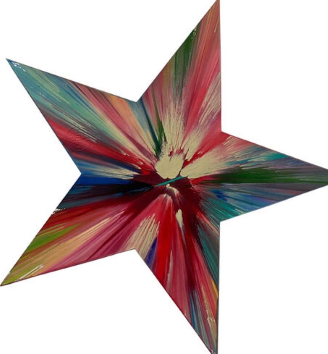 Untitled (spin star) By Damien Hirst - Contemporary Painting by (after) Damien Hirst
