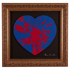 After Damien Hirst  'Spin painting heart' - David Henty