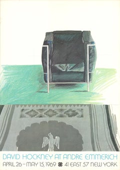 Stampa offset con sedia e tappeto di Le Corbusier, Pop Art, XX secolo, senza cornice