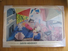 David HOCKNEY 1989 - 1990 Metropolitan Museum of Art Exhibition Affiche originale