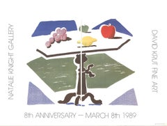 David Hockney- Apple, Grapes, Lemon on a Table-Pop Art Vintage