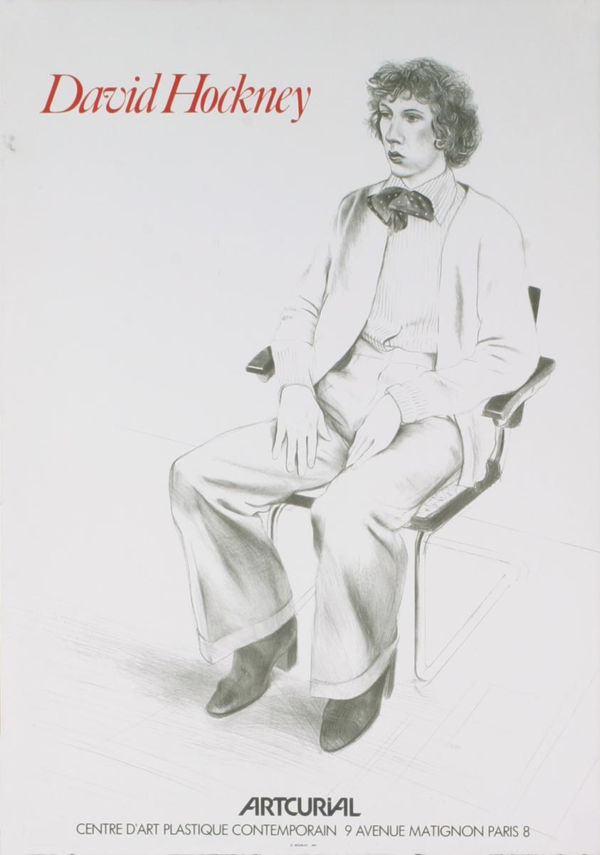David Hockney-Portrait of Gregory Evans - Print by (after) David Hockney