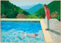 David Hockney Pool with Two Figures Lithograph