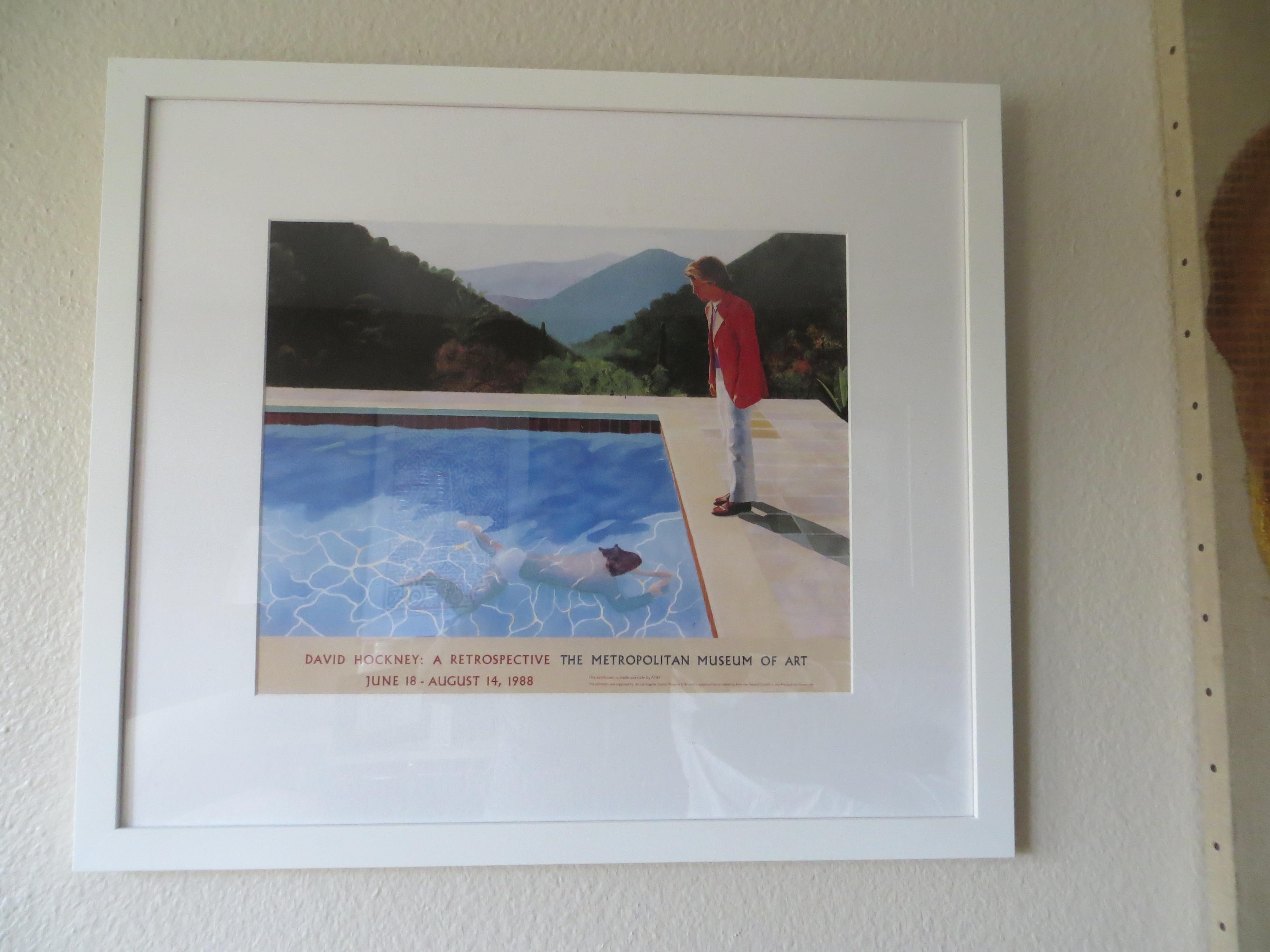 David Hockney, una retrospectiva, Museo Metropolitano de Arte, Los Ángeles 1988 - Print de (after) David Hockney