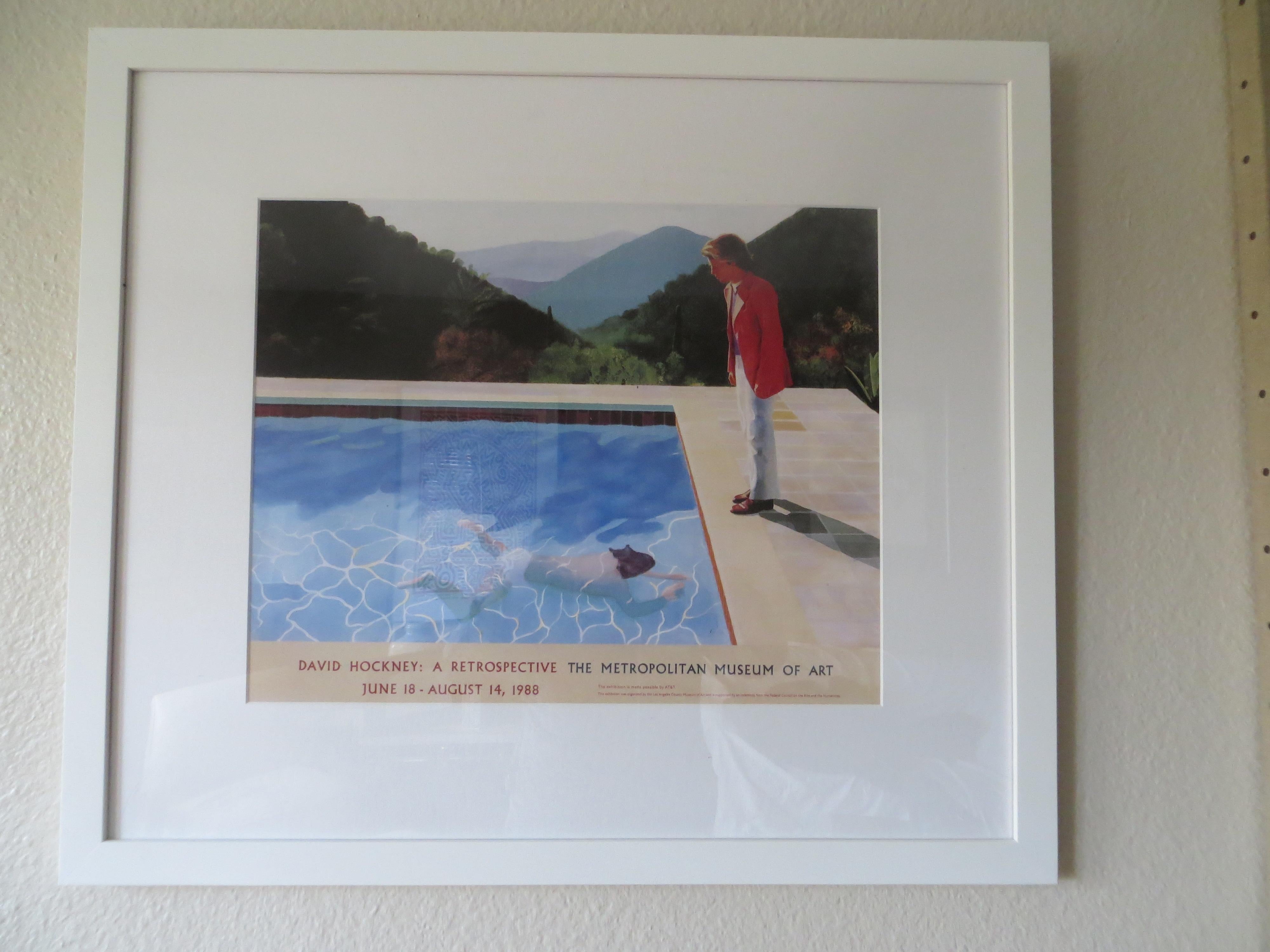 David Hockney, una retrospectiva, Museo Metropolitano de Arte, Los Ángeles 1988 - Print Contemporáneo de (after) David Hockney