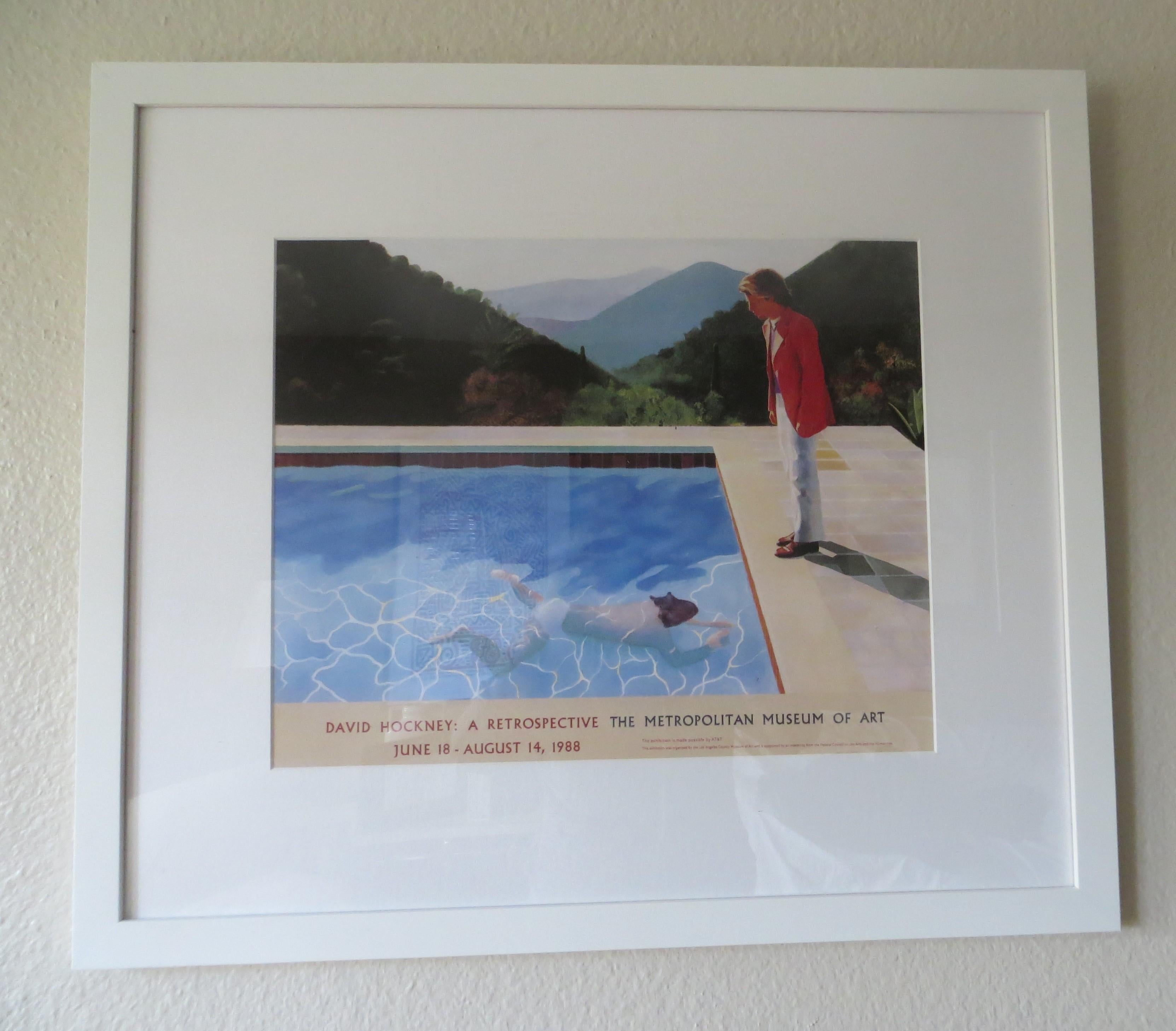 Figurative Print de (after) David Hockney - David Hockney, una retrospectiva, Museo Metropolitano de Arte, Los Ángeles 1988