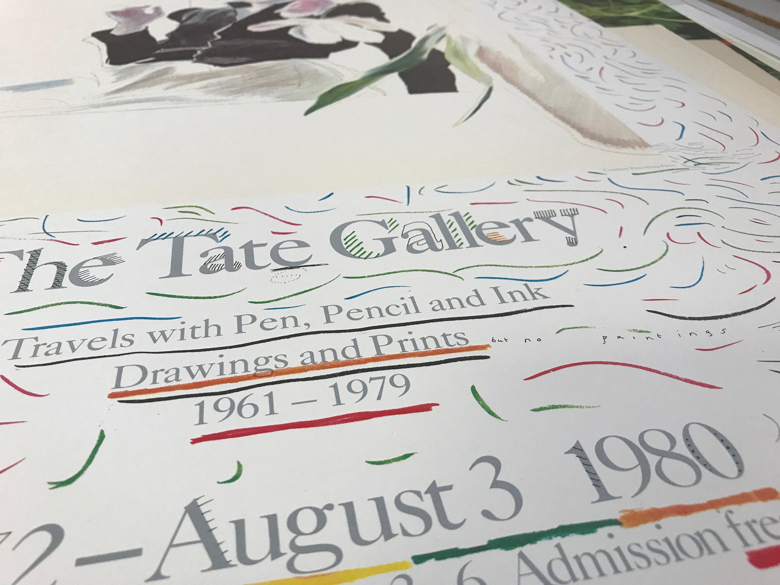 David Hockney Poster for the Tate Gallery, July – Pop Art Vintage For Sale 1