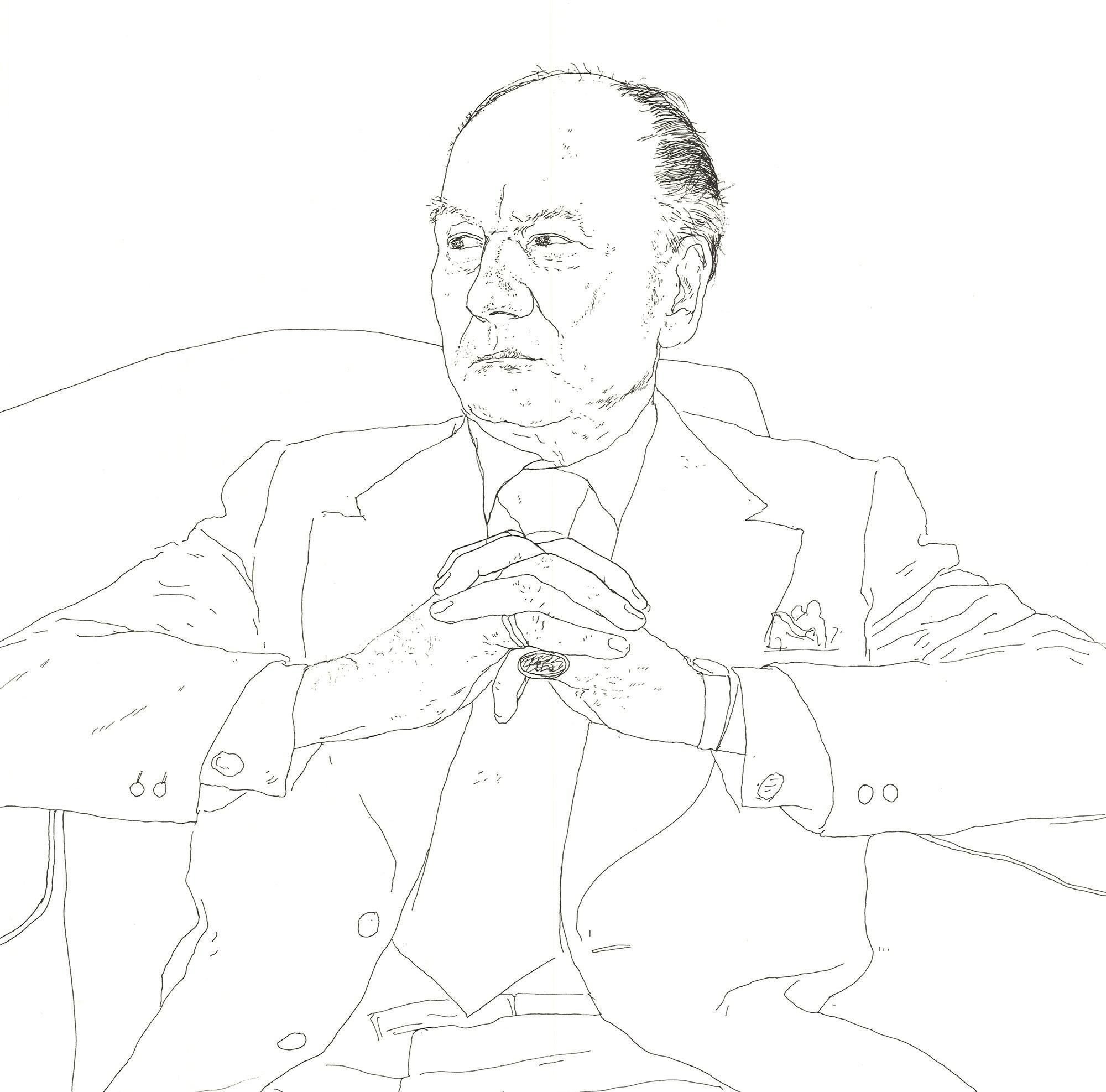 David Hockney-Sir John Gielgud - Pop Art Print by (after) David Hockney