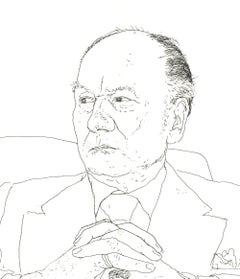 Portrait of Sir John Gielgud Lithograph, Pop Art, Late 20th Century