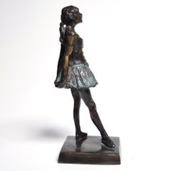 After Degas French Early 20th Century Two Tone Bronze Sculpture Little Dancer